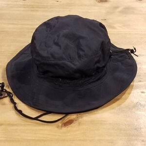 Cabela's Bucket Hat One Size Black Adjustable Rain Lined